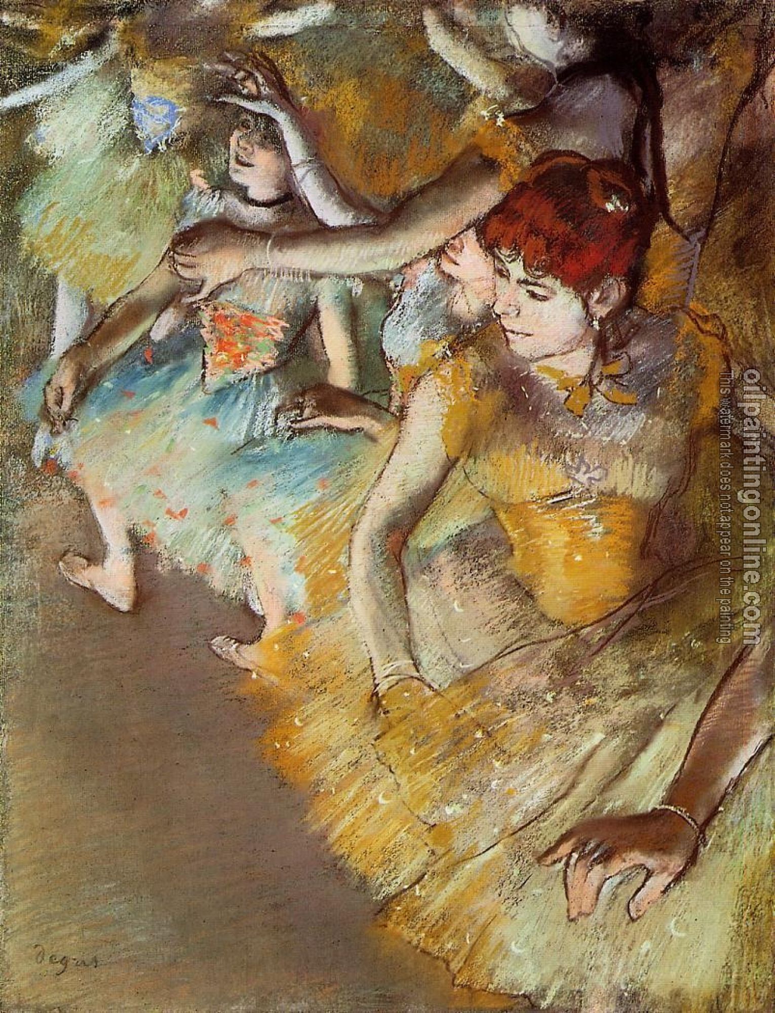 Degas, Edgar - Ballet Dancers on the Stage